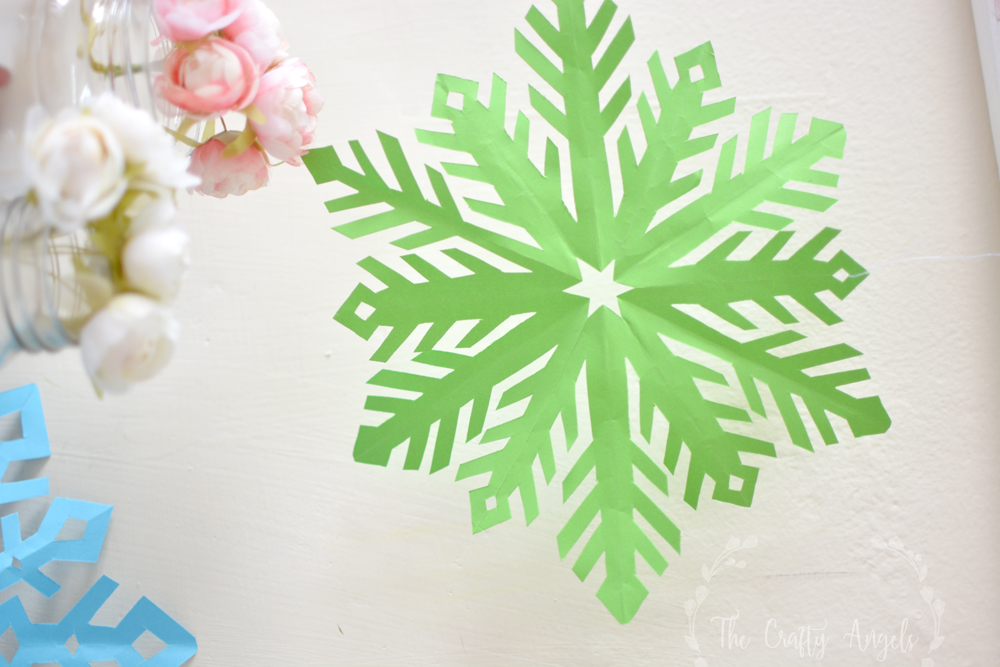 snowflake pattern 5 design, easy paper snowflakes