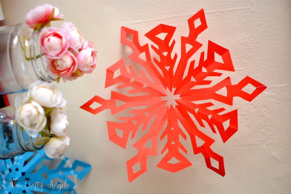 snowflake pattern 4 design,  easy paper snowflakes