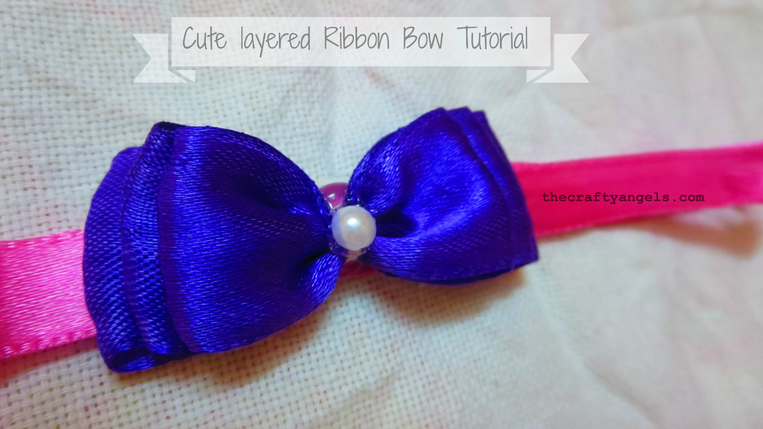 Cute Layered Ribbon Bows Tutorial  #12