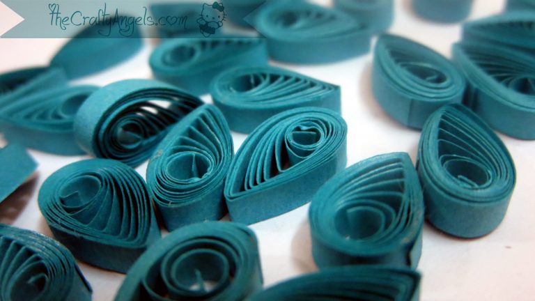 Basic Quilling instructions : Quilled Teardrop Shape
