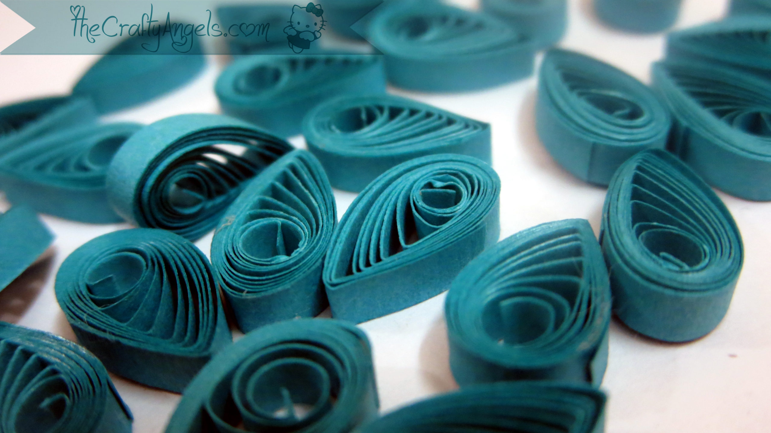 Basic Quilling instructions Quilled Teardrop Shape The Crafty Angels