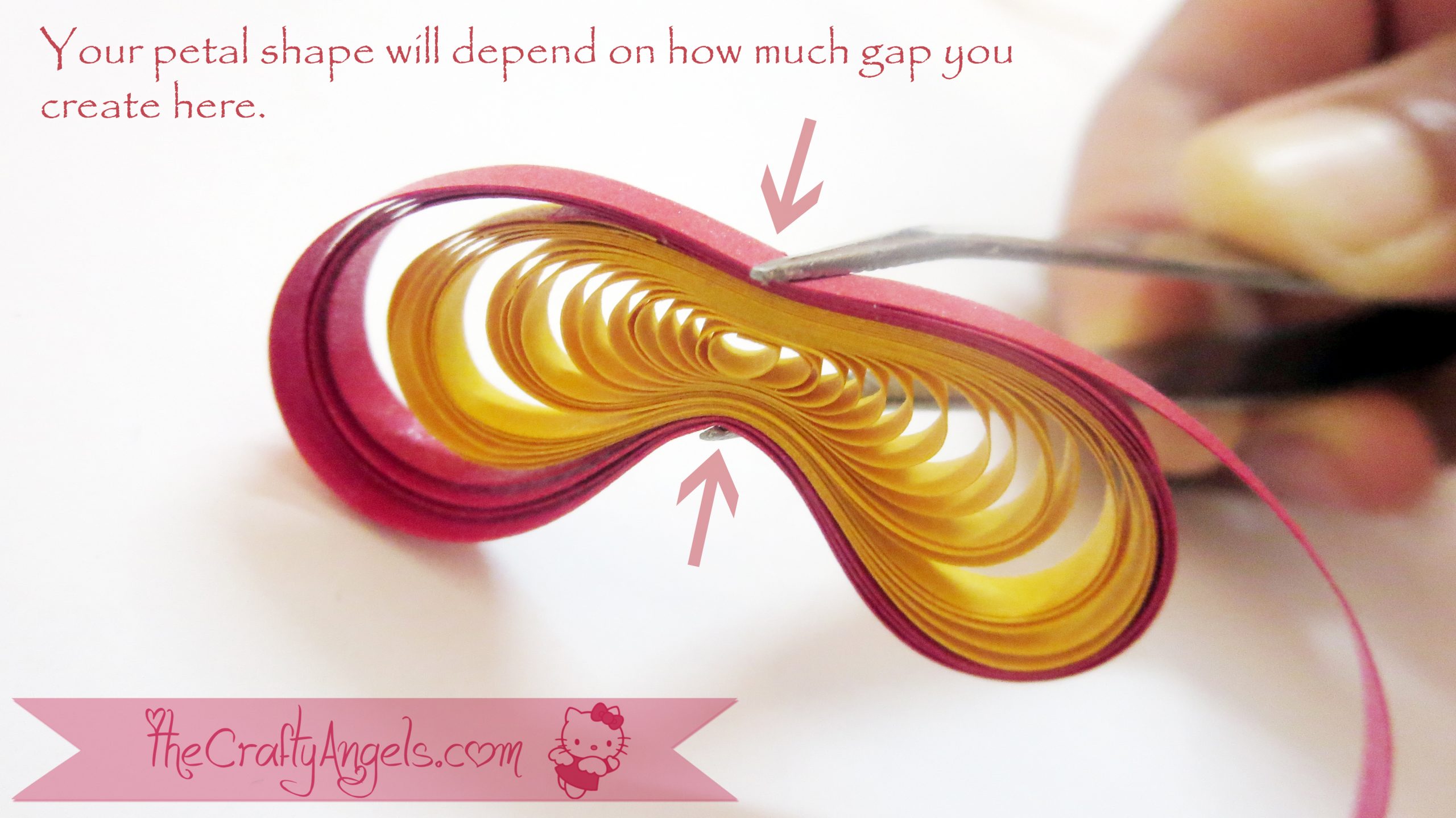 Quilled Malaysian flower tutorial (8) The Crafty Angels