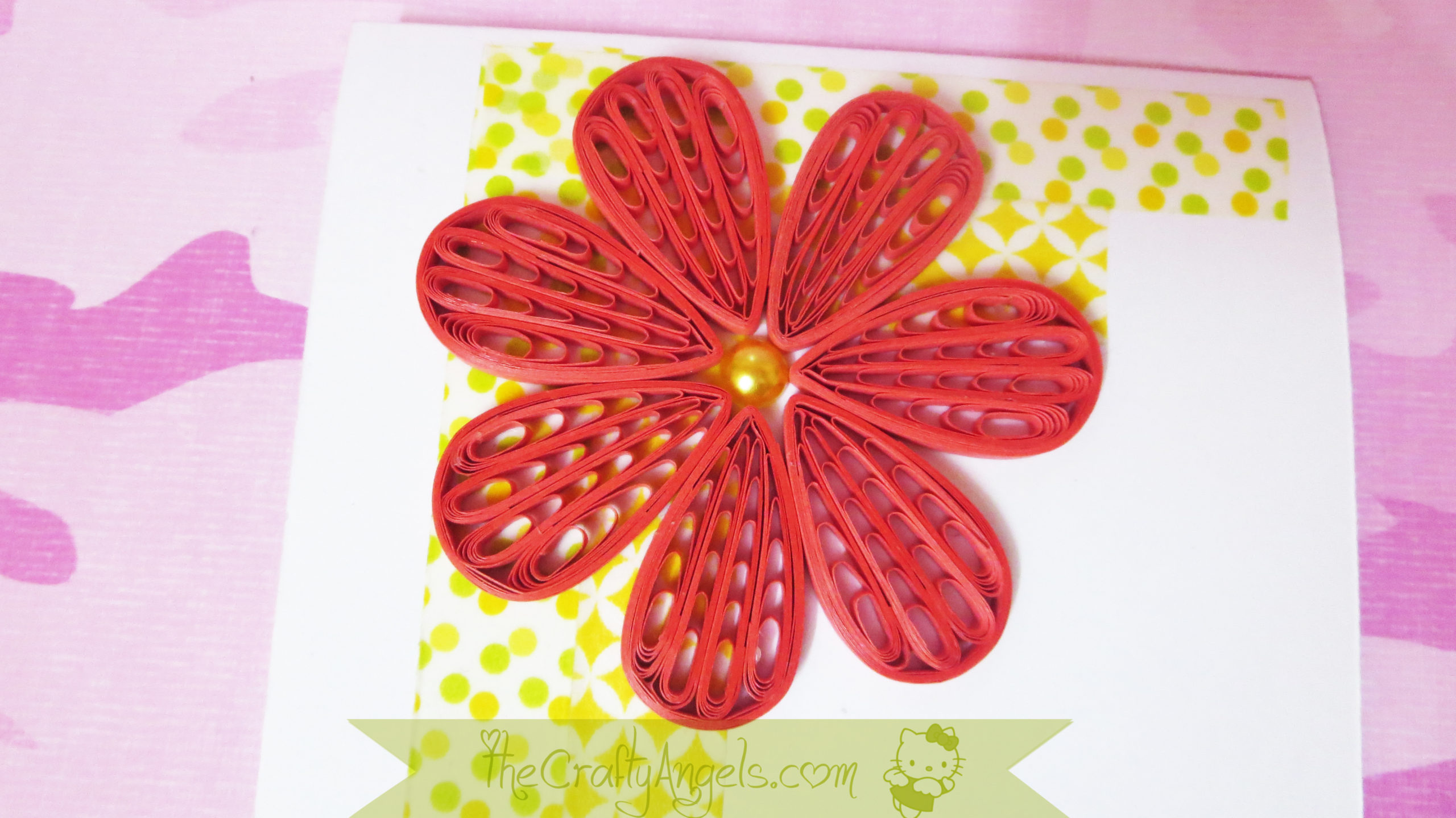 Quilling Comb Flower Tutorial with Video