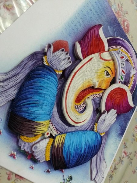 quilled ganesha - beginers quilling tool