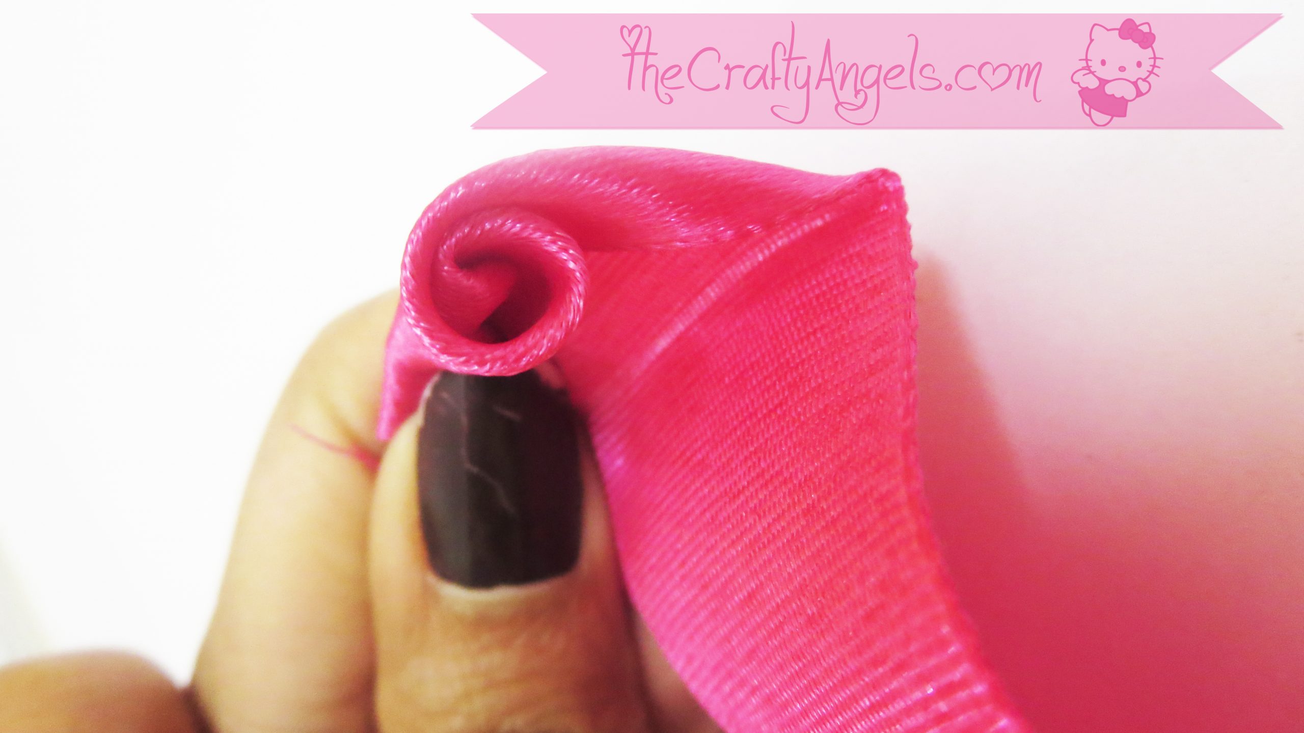 Rosette headband tutorial (27) The Crafty Angels