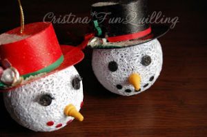 quilling tutorial quilled snowman 3d