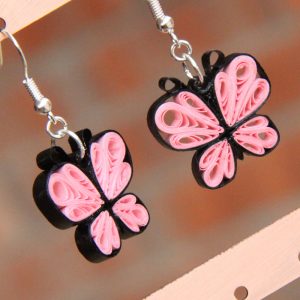 quilled butterfly earring tutorial