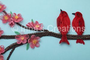 quilling tutorial quilled cherry blossom flower frame tutorial