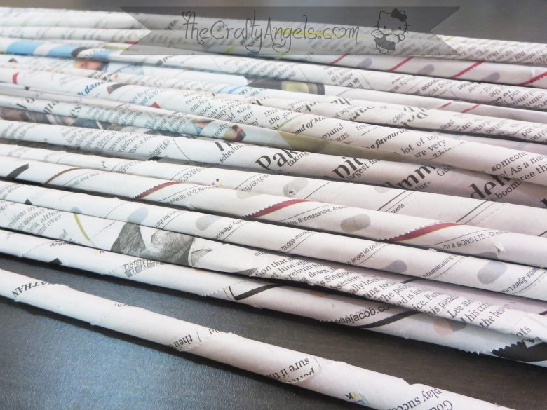 Newspaper lampshade DIY Tutorial The Crafty Angels