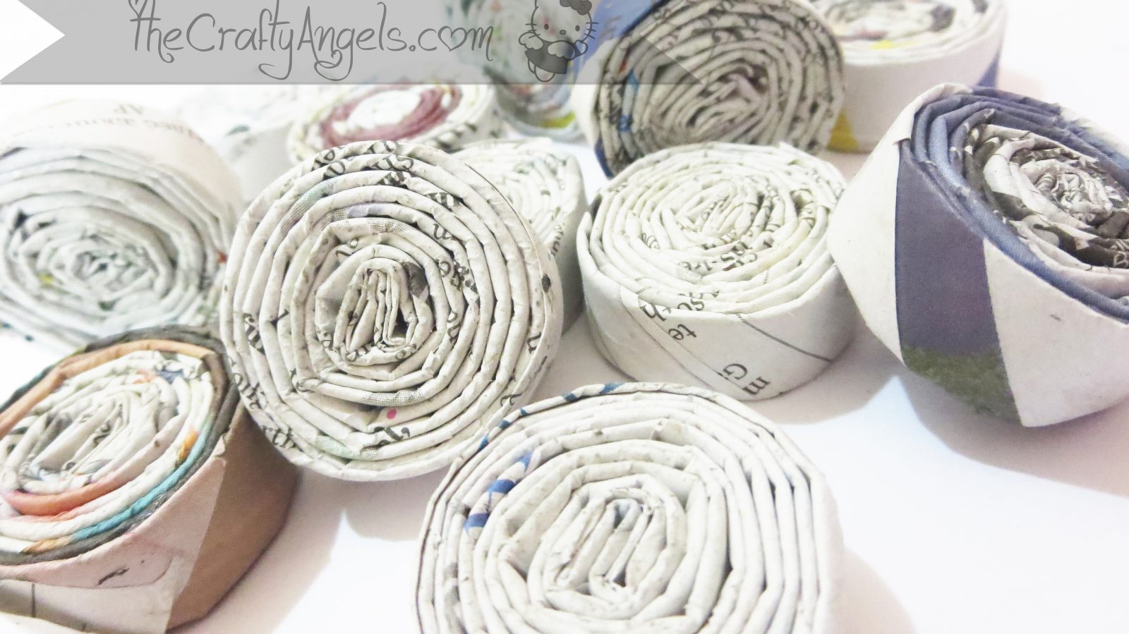 Newspaper lampshade DIY Tutorial The Crafty Angels
