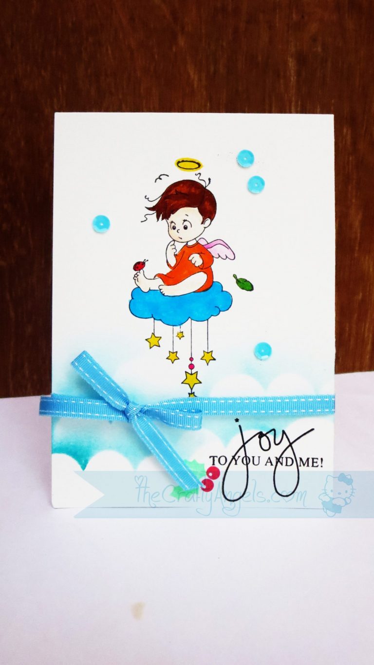 Handmade Angel Christmas Card