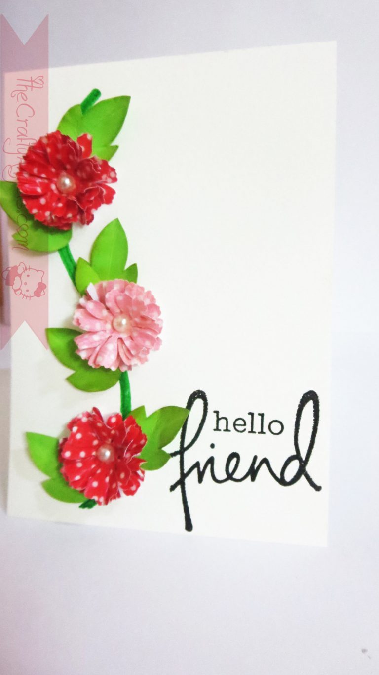 Handmade flower with washi tape tutorial