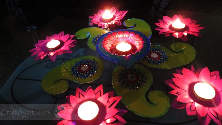 Lotus candle holder tutorial