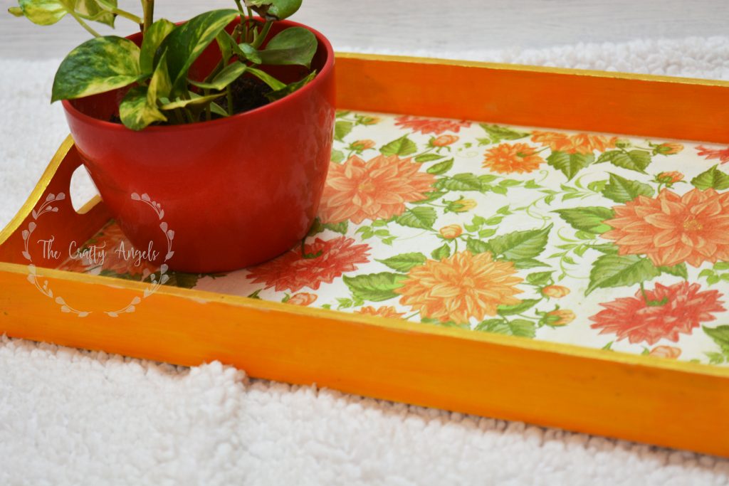 Decoupage Tray Tutorial The Crafty Angels