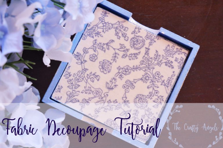 Fabric decoupage coaster sets