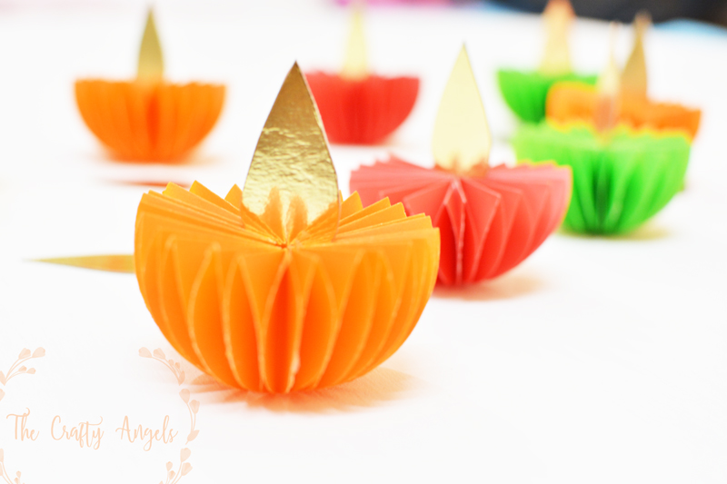 Diwali Craft – Paper Diya Tutorial