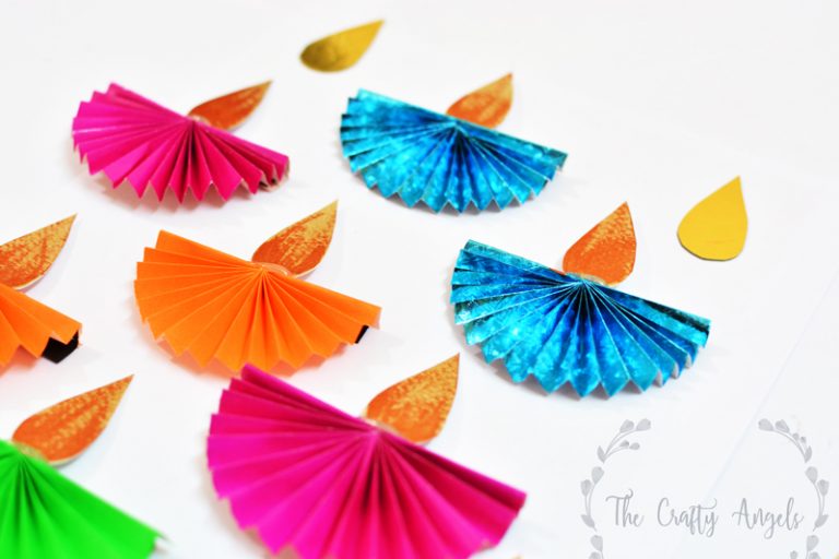 Diwali craft for kids : Paper Diya » The Crafty Angels