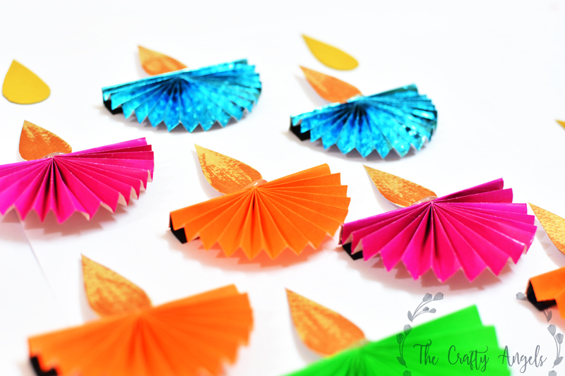 Diwali craft for kids : Paper Diya