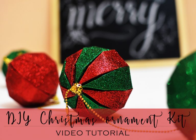 DIY Christmas ball ornaments (Itsy Bitsy DIY Kit)