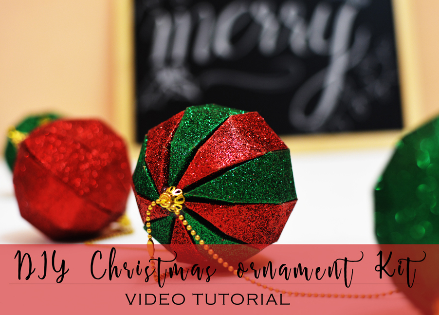 DIY Christmas ball ornaments (Itsy Bitsy DIY Kit)