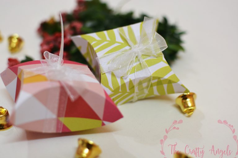 DIY Square Pillow Box tutorial The Crafty Angels