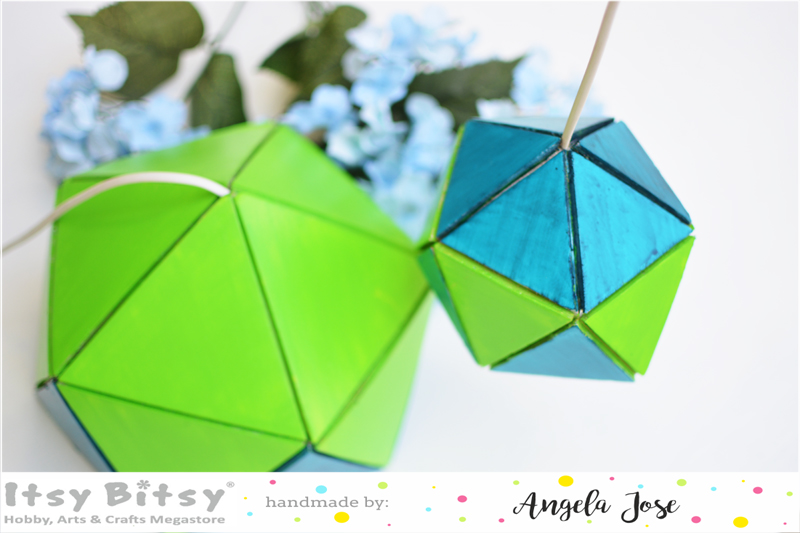 DIY Geometric lampshade tutorial