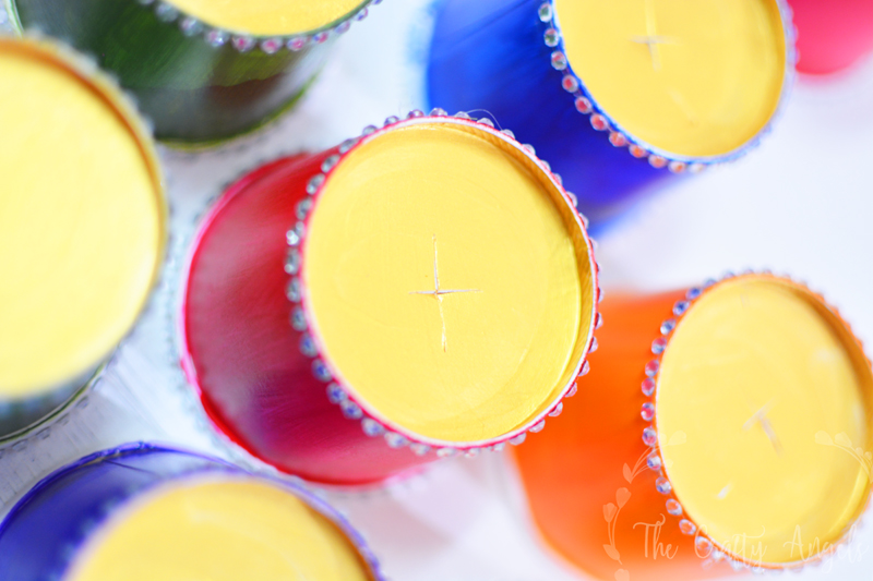 Diwali Craft : Colorful Paper Cup Diwali Lights garland » The Crafty Angels