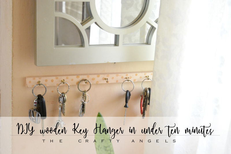 DIY wooden Key Hanger in under ten minutes