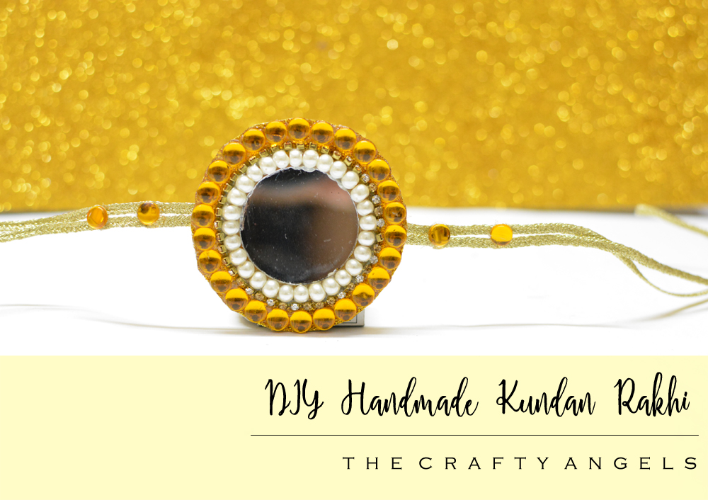 DIY handmade Kundan Rakhi making