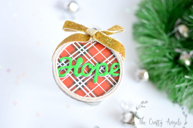 Neon christmas ornament