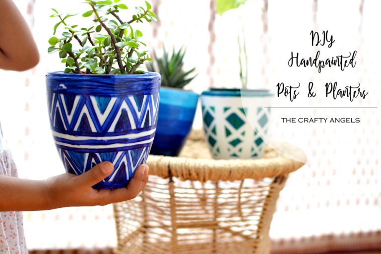 DIY Handpainted Pots | Ways to makeover old planters