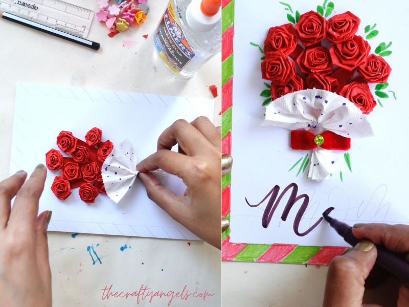 DIY Mother’s Day Card with Paper Roses (6)