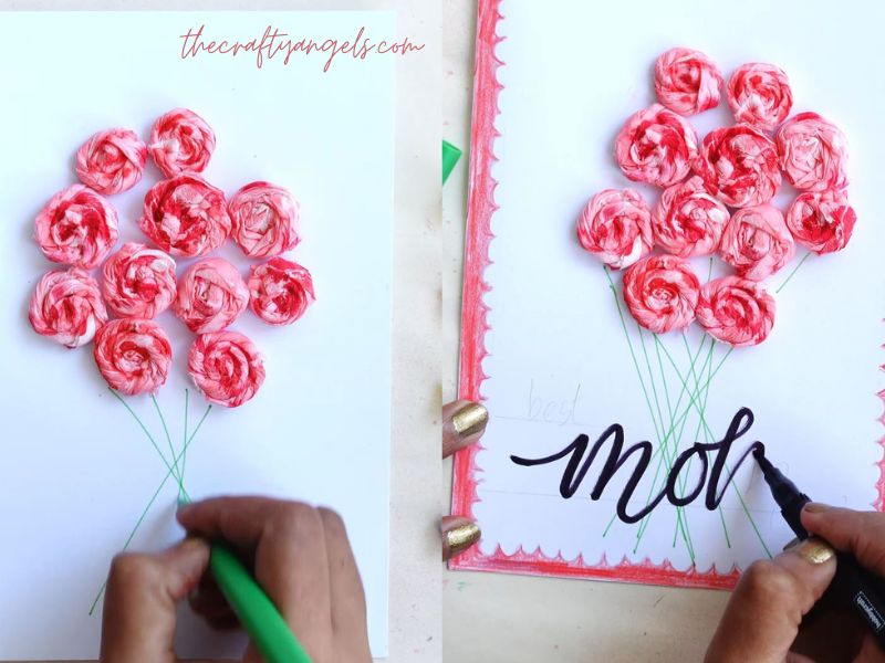 handmade mothers day card step by step for toilet paper rose cards (11)