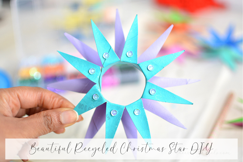 Beautiful Recycled Christmas Star DIY (2)