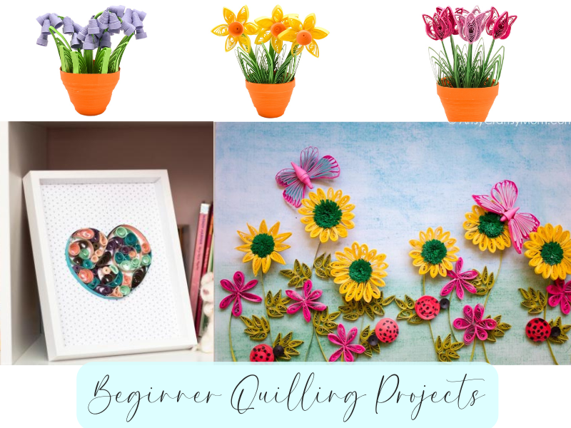 Quick and creative hobbies for adults - beginner quilling projects and beginner quilling tutorials