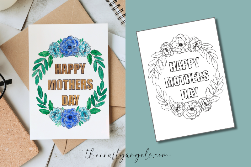 Mother's Day Card Printables, Mother's day card DIY. how to make mothers day cards, Mothers day card easy, mothers day card ideas, mothers day card coloring outlines